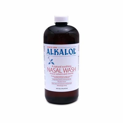 Alkalol Nasal Wash and Mucus Solvent 16-oz Bottle