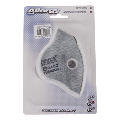 Respro Allergy Mask Chemical and Particle Filter Twin Pack
