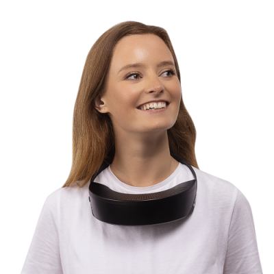 Respiray Wear A with Activated Carbon Wearable Air Purifier White